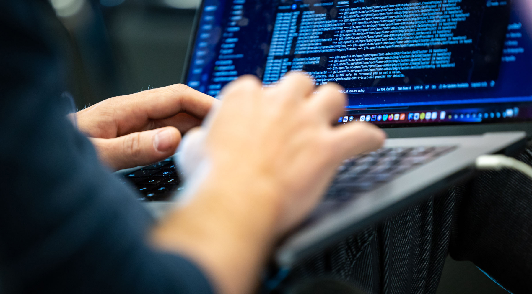 Man working on computer